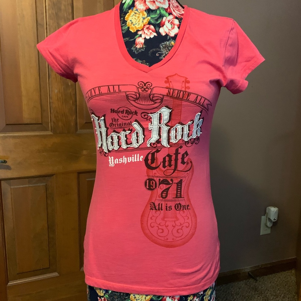 Hard Rock V-Neck Womens T-shirt